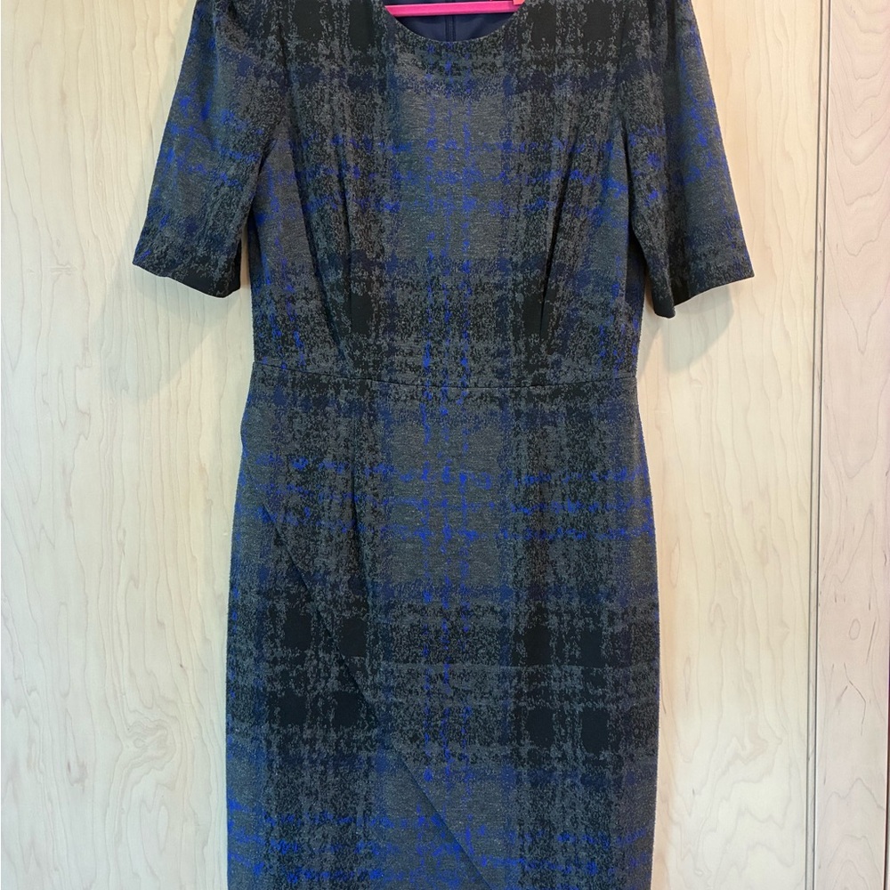 Betsey Johnson Blue and Gray Midi Dress